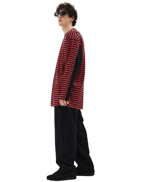 Undercover Striped Longsleeve - Black/Red | Garmentory