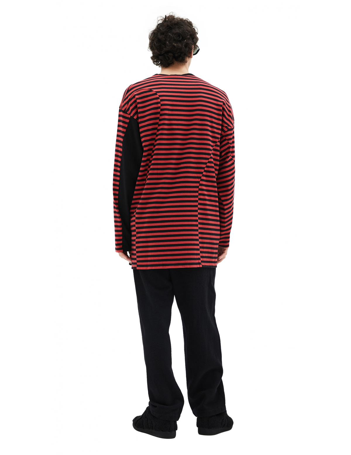 トップス 10AW Undercover Stripe Long Sleeve Size4 Undercover Striped Longsleeve - Black/Red | Garmentory