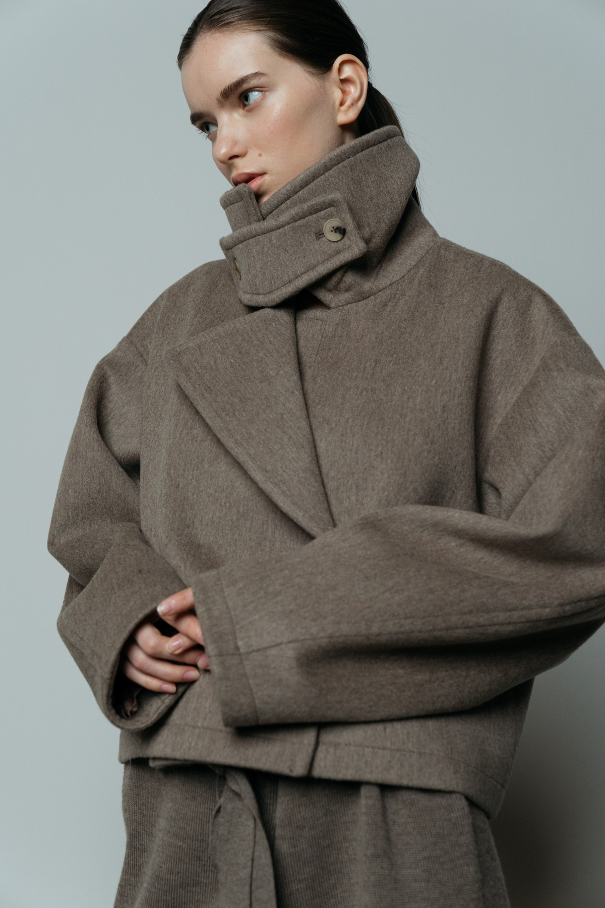 LE17SEPTEMBRE ショートコート Le17septembre Wide Collar Short Coat | Garmentory