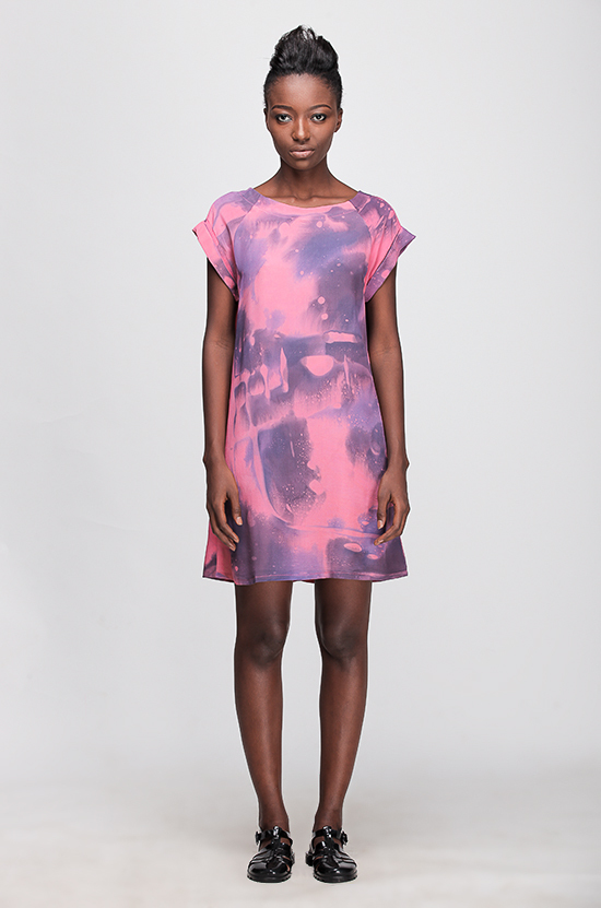 Osei-Duro Deni Raglan Dress in Lava Osei-Duro Deni Raglan Dress in Lava