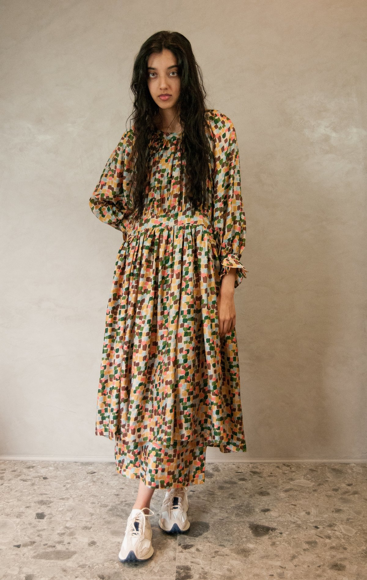 Bunon Plenty Gather Dress - Multicolor Hikari | Garmentory 