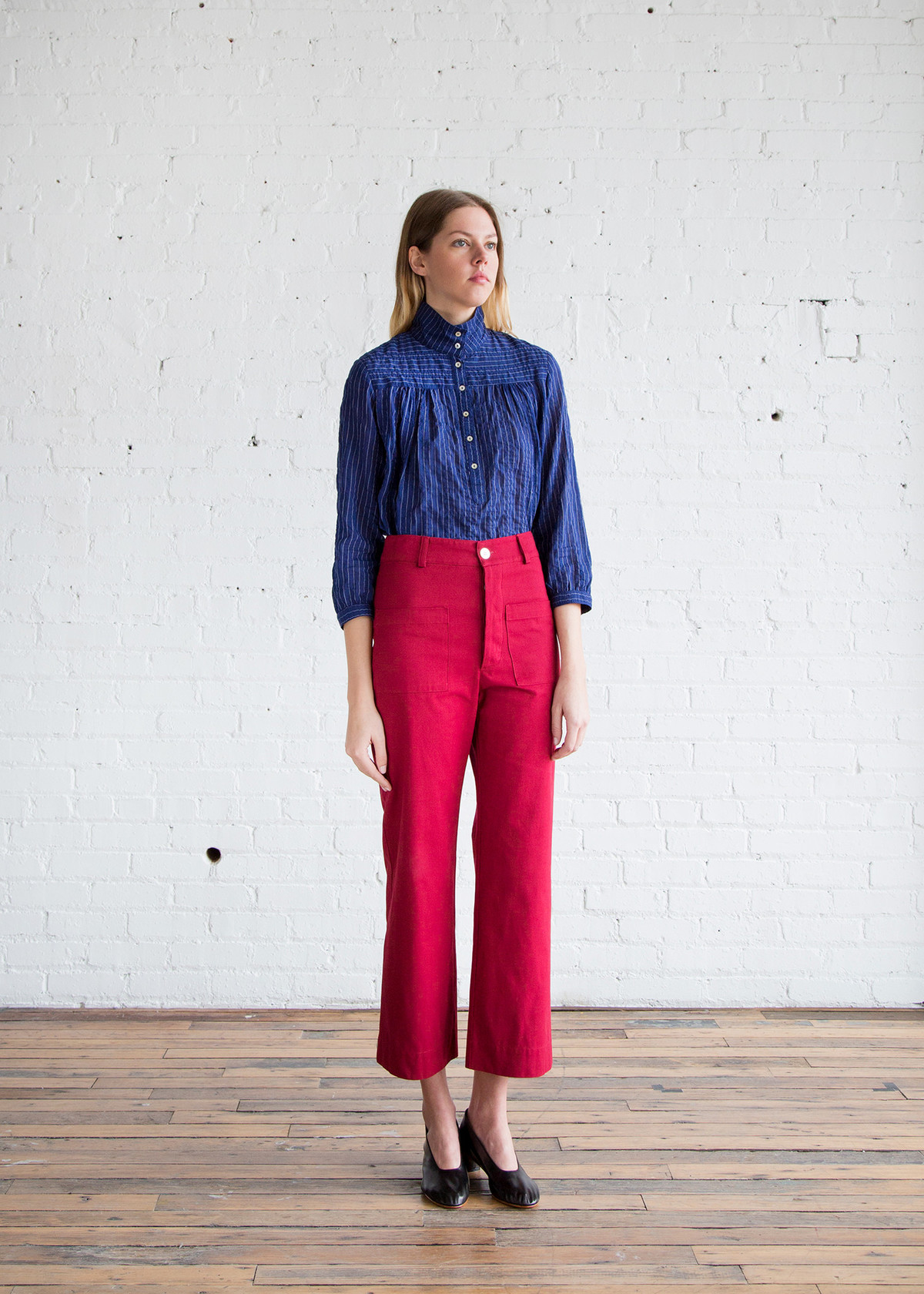 Horses Atelier High-Waisted Trouser Red Organic - Image 4 of 4