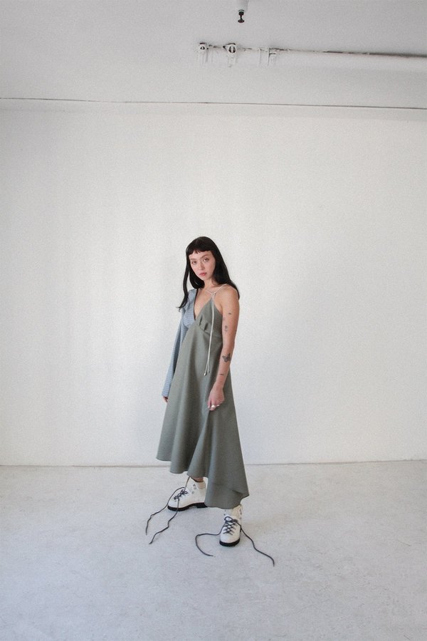 KKCo Long Sleeve Climber Dress Mixed Wool Garmentory