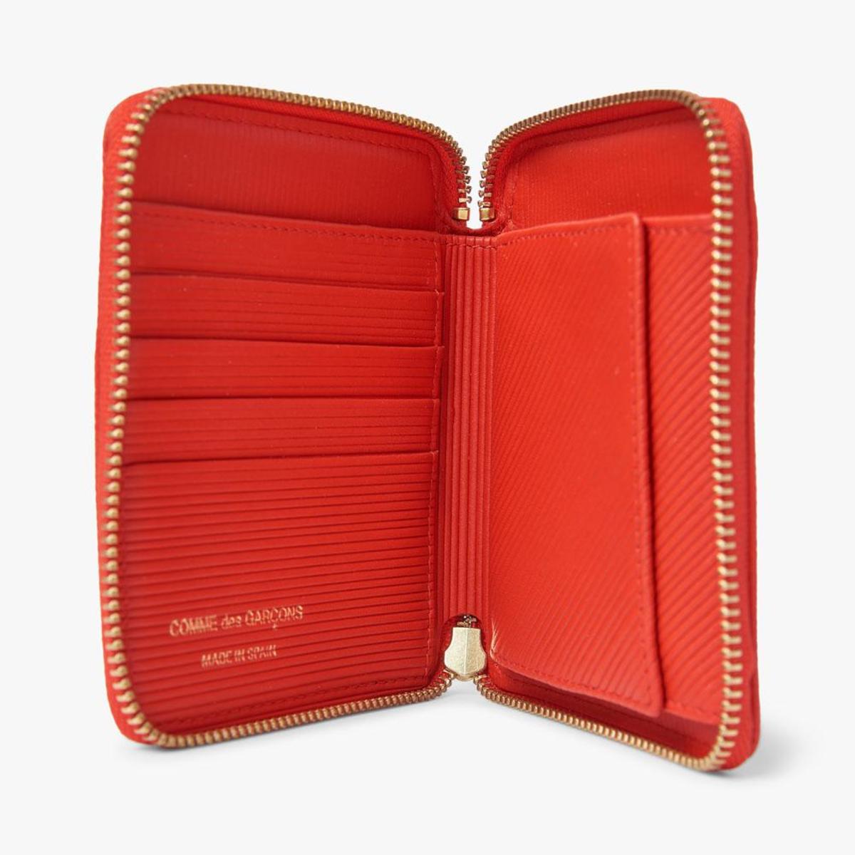 COMME des GARCONS Classic Wallet Intersection/Red Garmentory