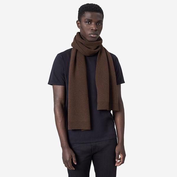 Colorful Standard Merino Wool Scarf - Coffee Brown | Garmentory