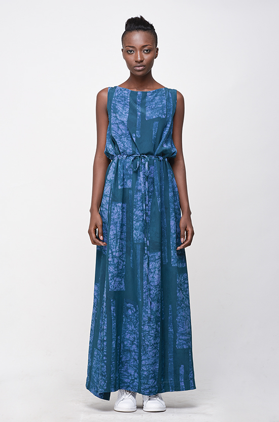 Osei-Duro Guise Maxi Dress in Teal Parallel Osei-Duro Guise Maxi Dress in Teal Parallel