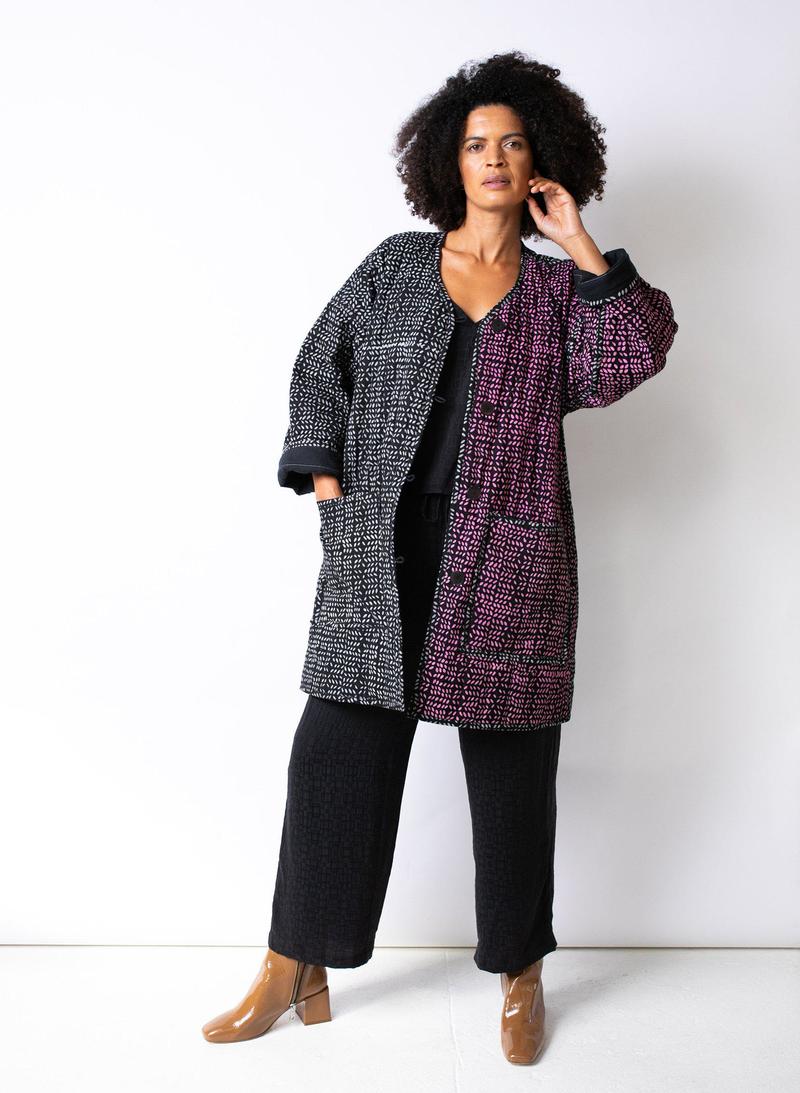 Seek Collective Space Coat - Foliage Print Seek Collective Space Coat - Foliage Print