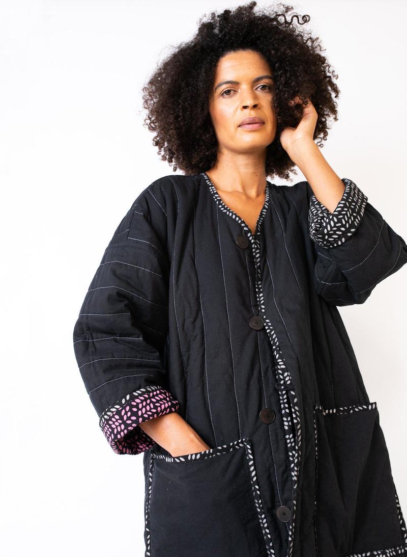 Seek Collective Space Coat - Foliage Print Seek Collective Space Coat - Foliage Print