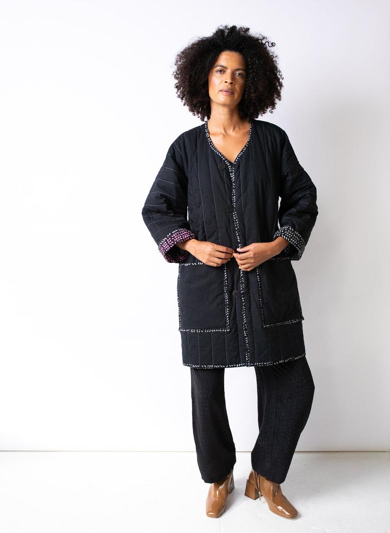 Seek Collective Space Coat - Foliage Print Seek Collective Space Coat - Foliage Print