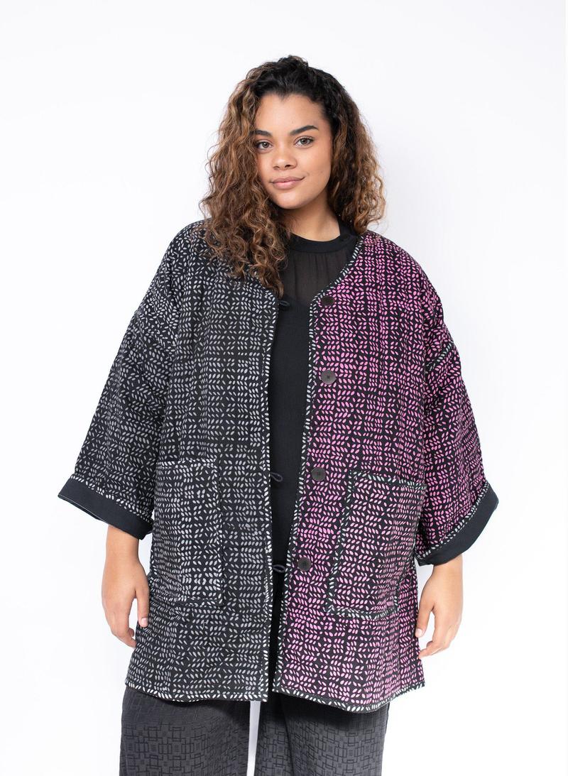 Seek Collective Space Coat - Foliage Print Seek Collective Space Coat - Foliage Print