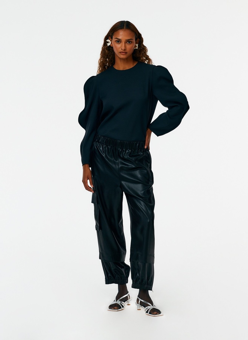 tibi chalky drape top