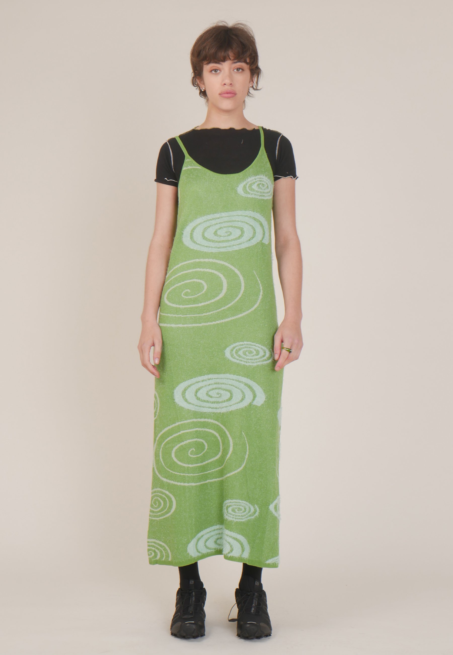 House of Sunny The Galaxy Hockney Dress - grass green | Garmentory