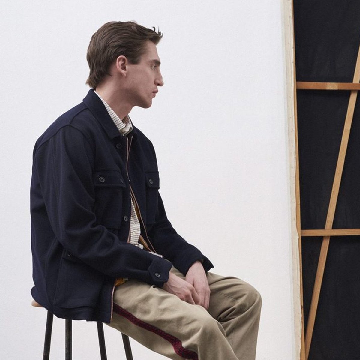 President's Salvation 2 P’S Loro Piana Wool Waterproof Jacket - Navy - Image 2 of 2