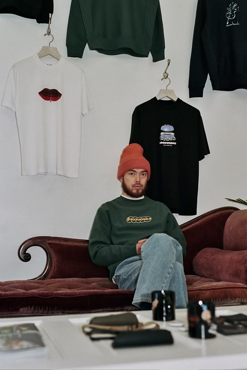 Book Works Record Logo Crewneck - Green | Garmentory 