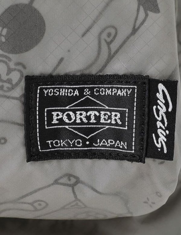 Porter Yoshida & Co x Gasius 2 Way Helmet Bag - Grey | Garmentory