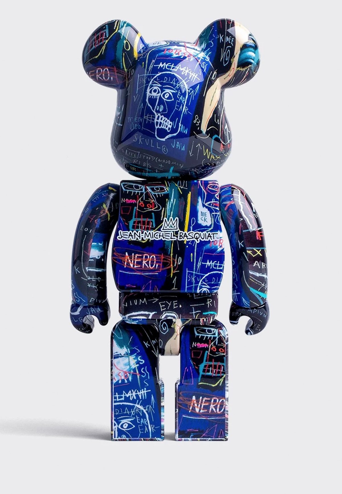 be@rbrick JEAN-MICHEL BASQUIAT #7 1000％ Medicom Toy BEARBRICK Jean Michel Basquiat #7 1000