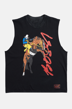 Cowboy Cut-Off Tee Black