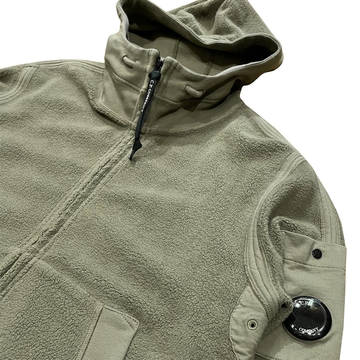 【送料&関税込】C.P. Company Bonded Polar Fleece Hooded Swea Diagonal Raised Fleece Goggle Hooded Sweatshirt | CPC USCA