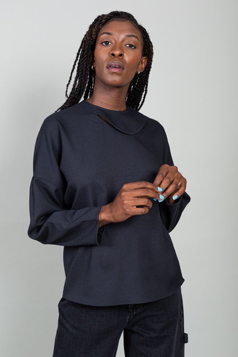 slit neck tops