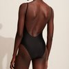 Matteau Plunge 1 Piece Maillot - Black - Thumbnail 2