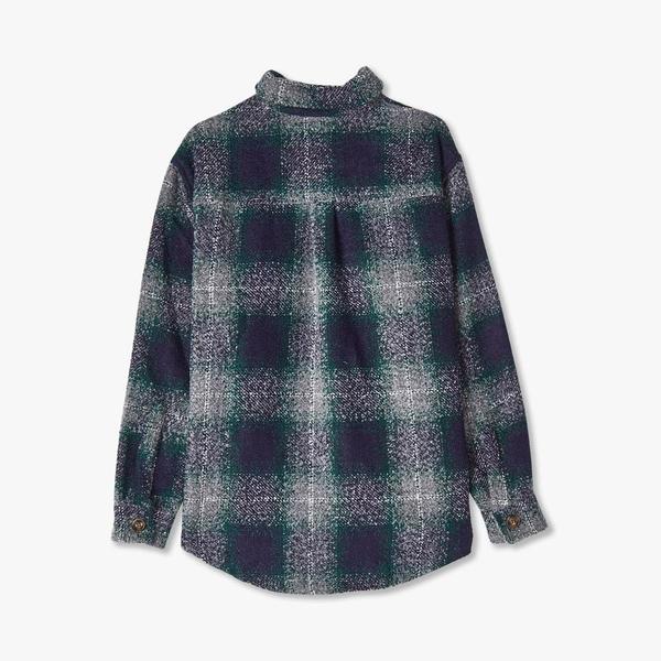 Fucking Awesome Heavy Oversized Flannel Shirt Blue / Green