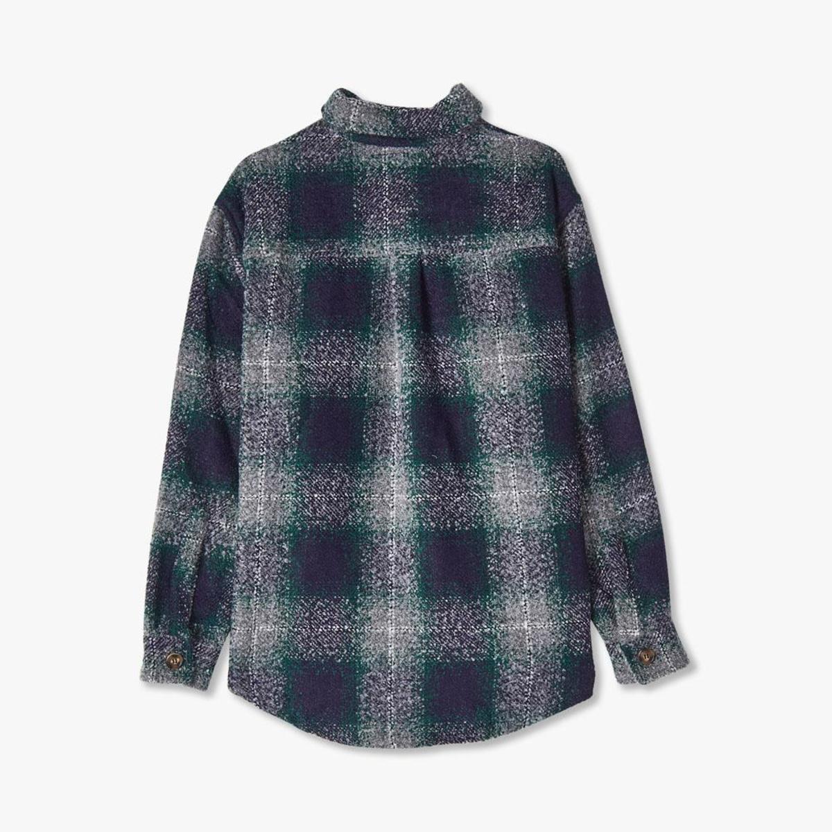 Fucking Awesome Heavy Oversized Flannel Shirt Blue / Green