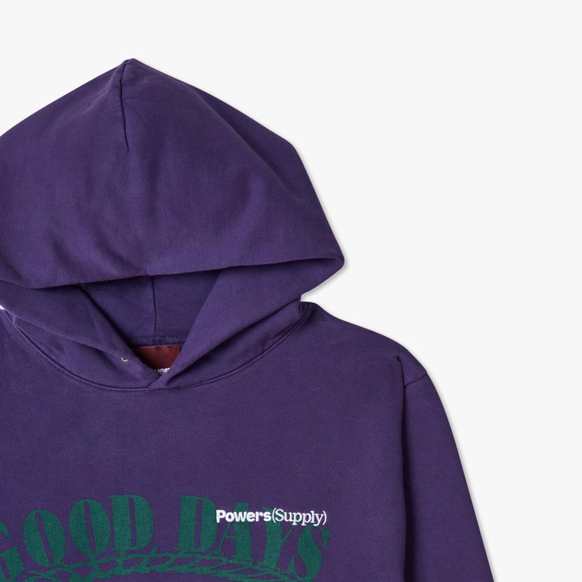 *新作アイテム* Powers Supply Good Days Pullover Hoodie Powers Good Days Pullover Hoodie - Purple | Garmentory