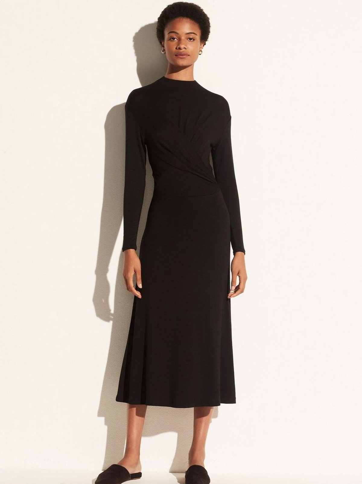 chinese dress ladies Vince Belted Shirtdress - Black main image 0