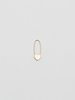 Loren Stewart Single Heart Safety Pin Earring - Gold - Thumbnail 1