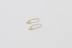 Loren Stewart Single Heart Safety Pin Earring - Gold - Thumbnail 3