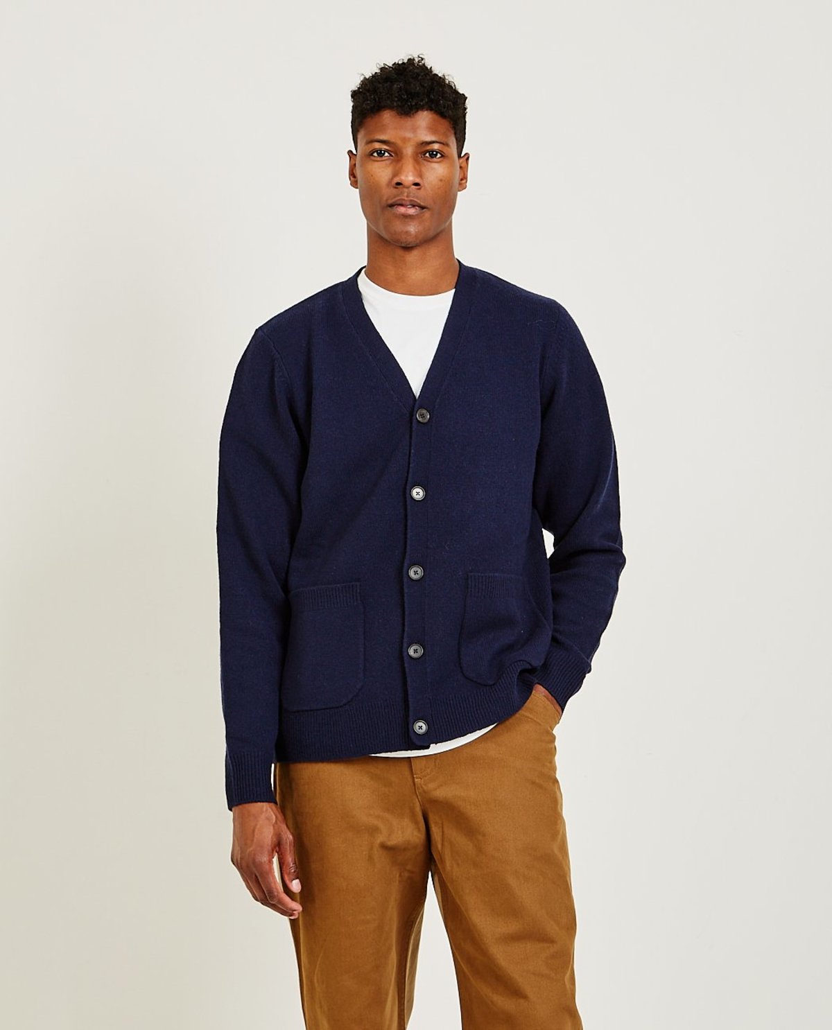 Wood Wood Kalle Sun Cardigan - NAVY - Image 1 of 6