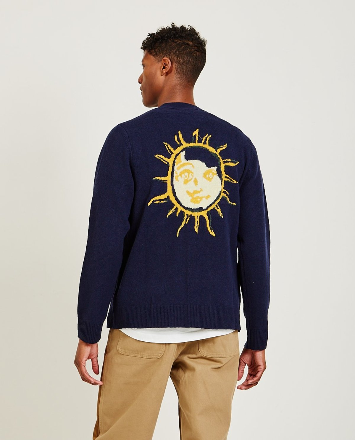 Wood Wood Kalle Sun Cardigan - NAVY - Image 4 of 6