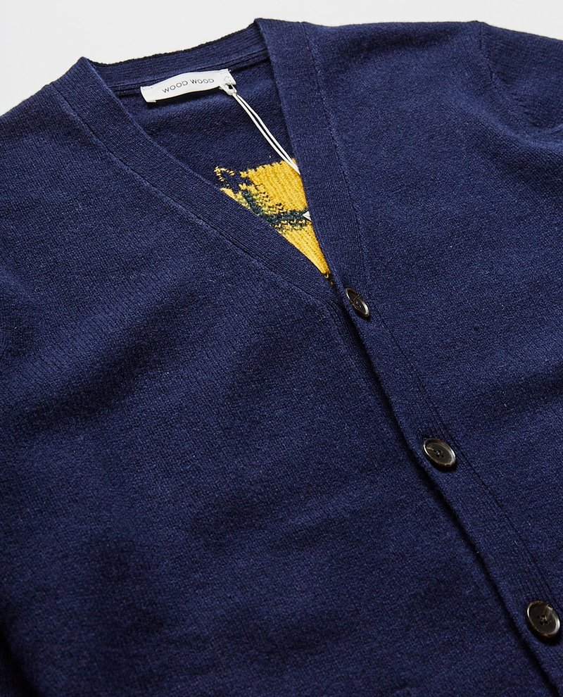Wood Wood Kalle Sun Cardigan - NAVY