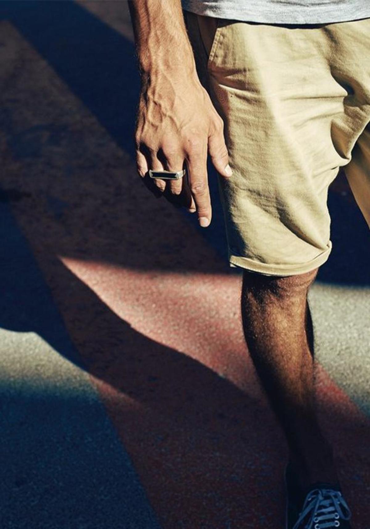 Ombre Claire Amada Double Ring - Sterling Silver/Ebony - Image 3 of 3