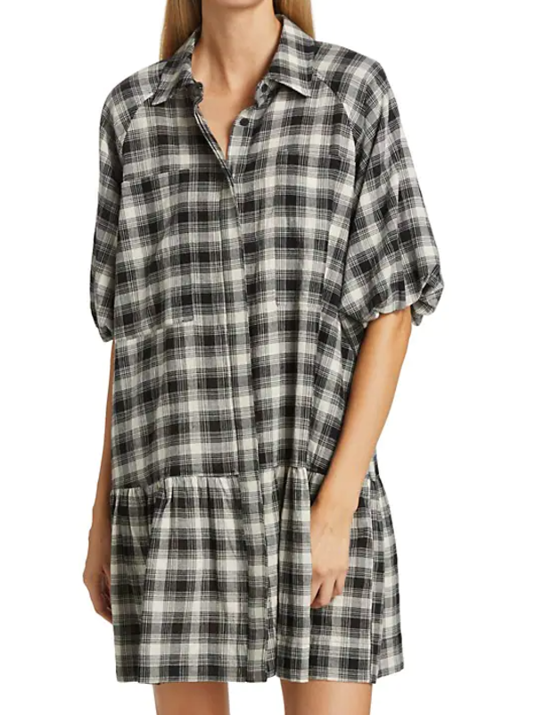 best black dresses for weddings Capri Plaid Mini Dress 0 main image 0