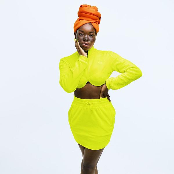 adidas x Jeremy Scott Women H53365 Skirt - Yellow | Garmentory