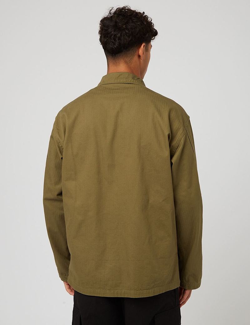 Orslow USMC Herringbone Jacket - Army Green | Garmentory