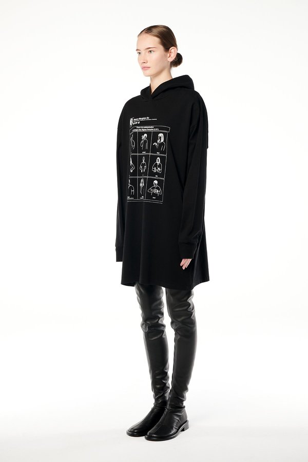 MM6 Maison Margiela Graphic-print jumper dress - Black | Garmentory