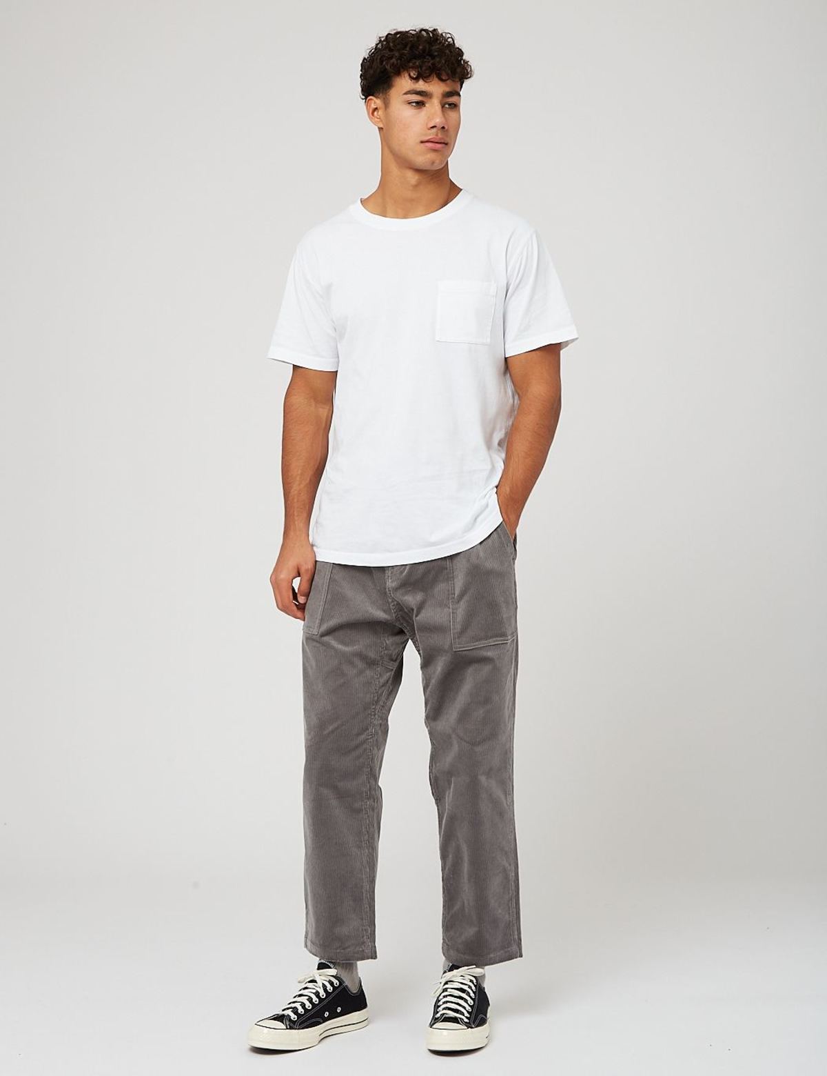 Gramicci Corduroy Loose Tapered Pants - Grey | Garmentory