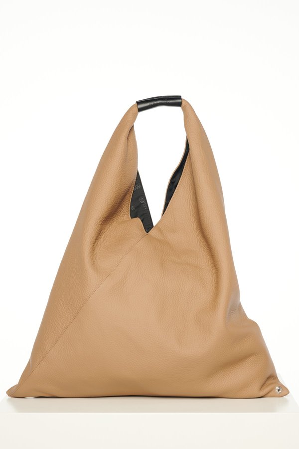 MM6 Maison Margiela Japanese grainy leather bag - Beige