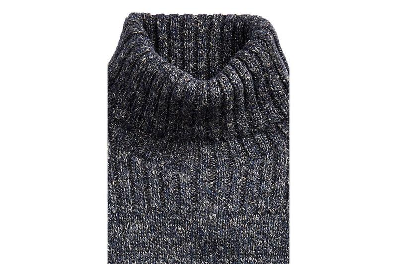 RRL Marled Turtleneck Sweater - Dark Navy Heather | Garmentory