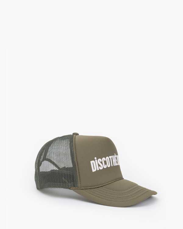Clare V Discotheque Trucker Hat Snapback Adjustable Rare Clare V. Discotheque Trucker Hat - Army | Garmentory main image 3