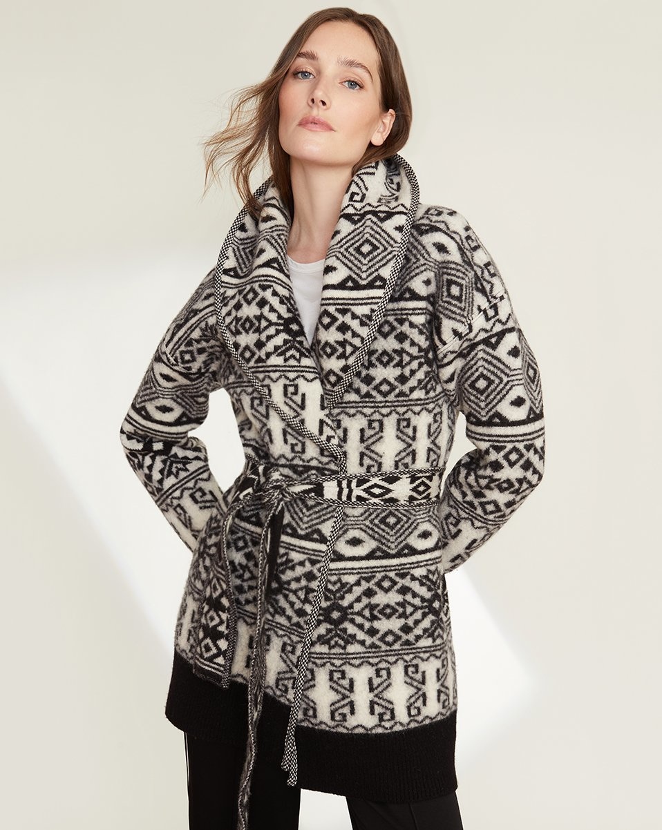 【週末限定セール】VERONICA JACQUARD KNIT CARDIGAN VERONICA JACQUARD KNIT CARDIGAN ネイビー