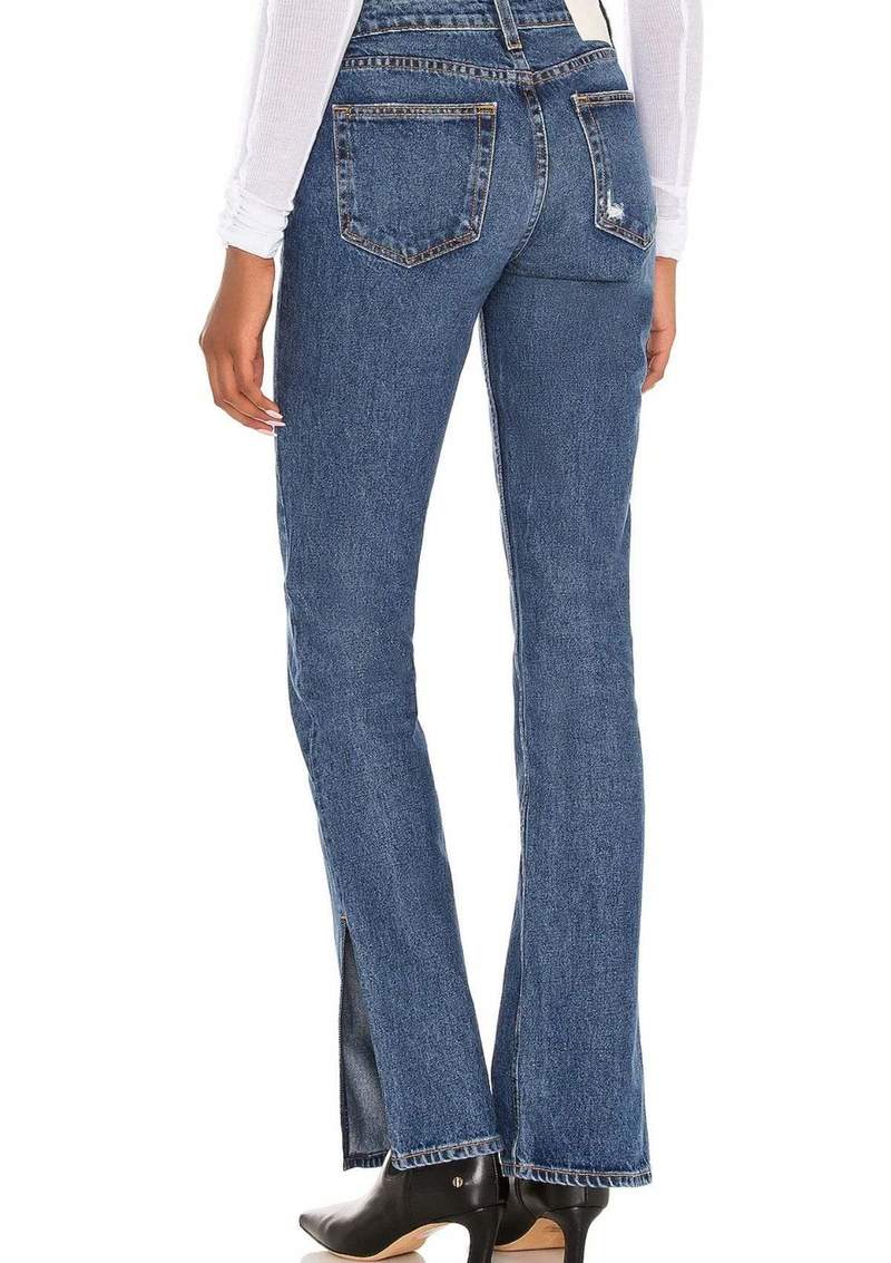 GRLFRND Hailey Jean Low Rise Slim Boot denim - East Village