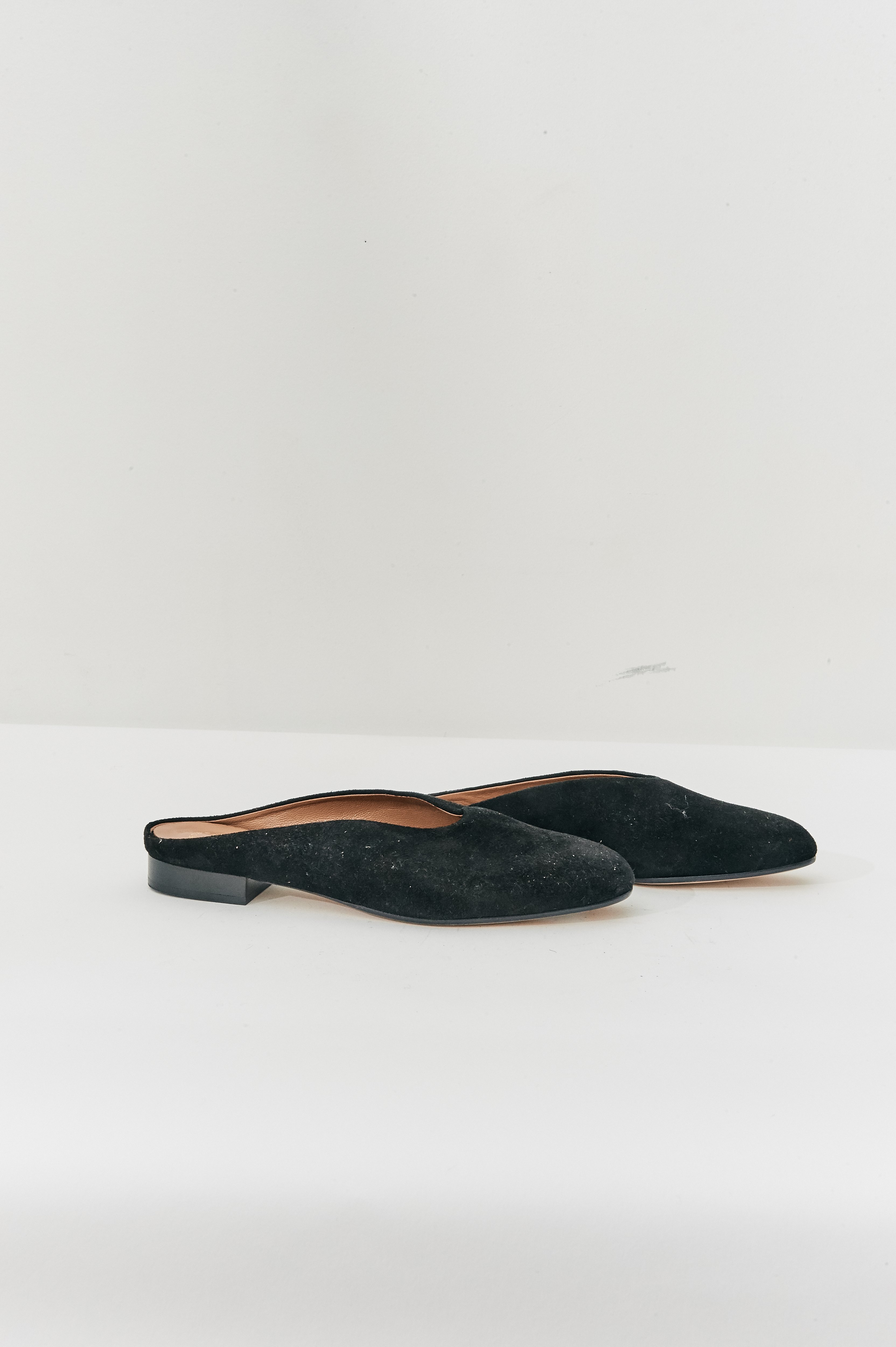 ATP Black Suede Mules, Size 37 | Garmentory