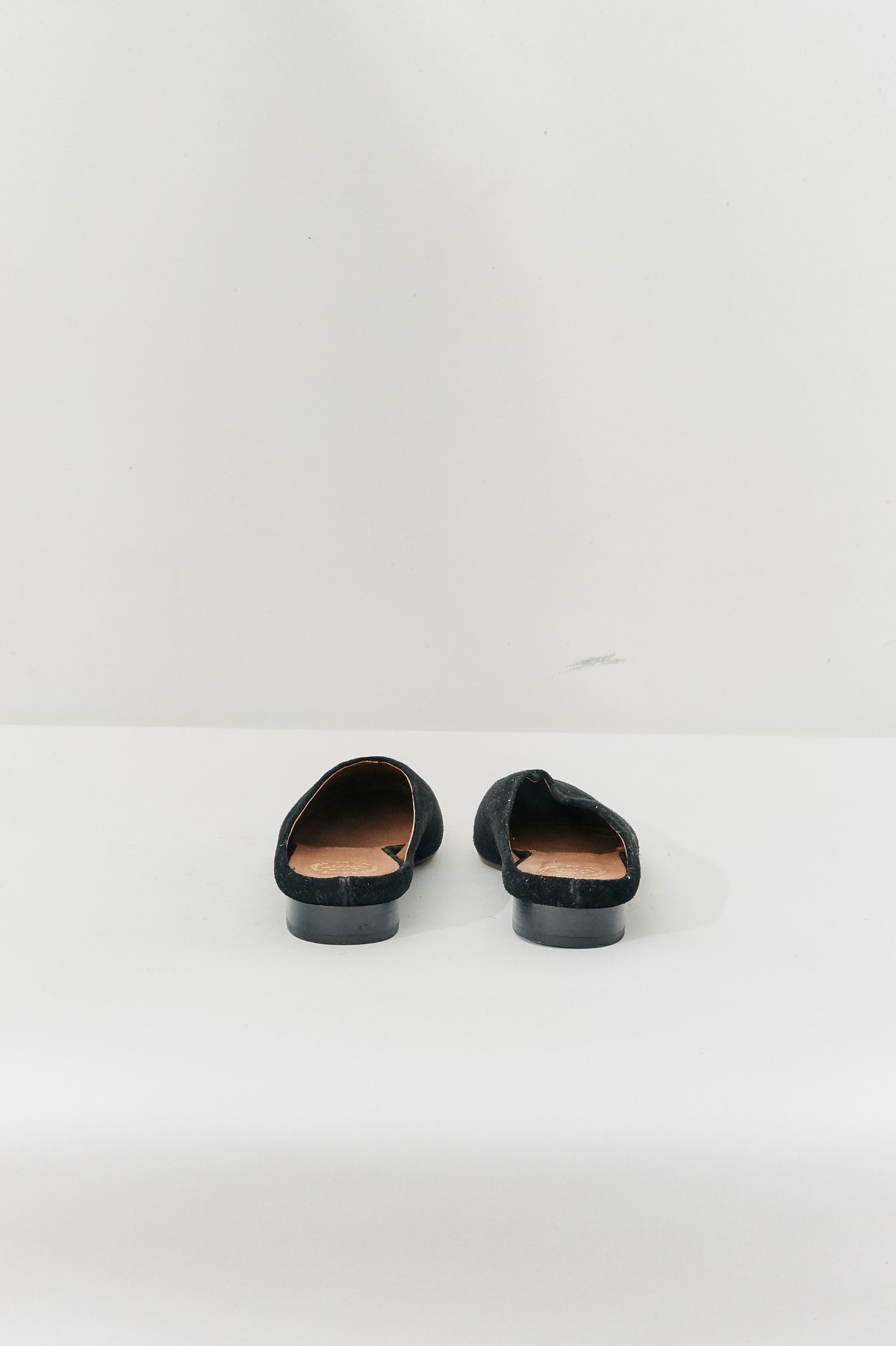 ATP Black Suede Mules, Size 37 | Garmentory