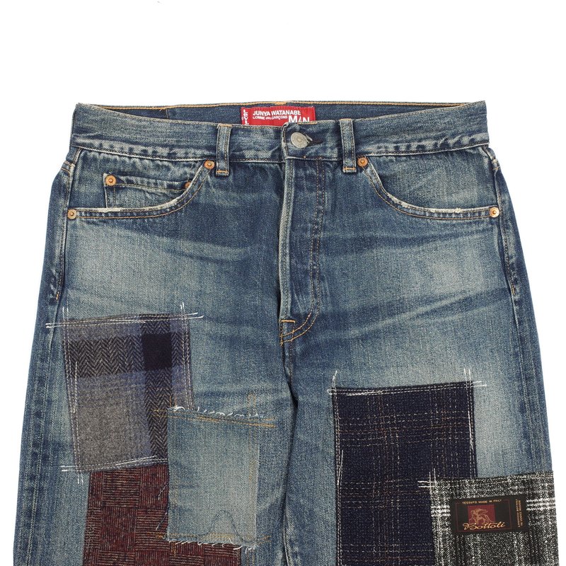 JUNYA WATANABE X LEVI'S PATCHWORK JEANS - BLUE | Garmentory