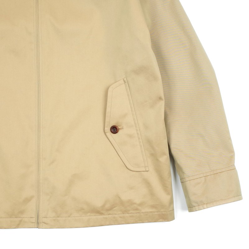JUNYA WATANABE MAN ZIPPERED HARRINGTON JACKET - BEIGE | Garmentory