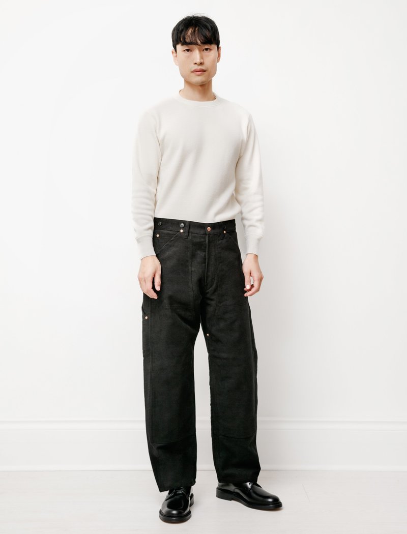 COMOLI MOLE SKIN ５ＰPANTS／BLACK Comoli Moleskin Painter Pant - Black | Garmentory