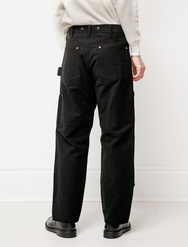 Comoli Moleskin Painter Pant - Black | Garmentory